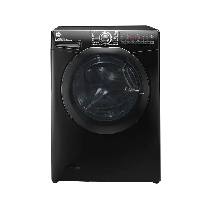 Hoover Pro Digital Front Loading Full Automatic Washing Machine With Inverter Motor, 7 Kg, Black - H3WS17TMF3B-ELA - ESTORES Main image