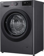 LG Vivace Digital Front Load Full Automatic Washing Machine with AI DD Technology, 8 Kg, Black - F4R3TYG6J - ESTORES