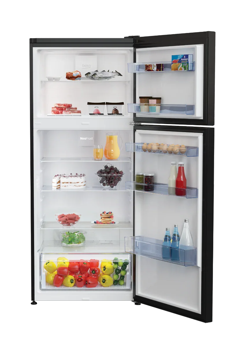 Beko Refrigerator, No Frost, 367 Liters, 2 Doors, Black - RDNE430K12B - ESTORES