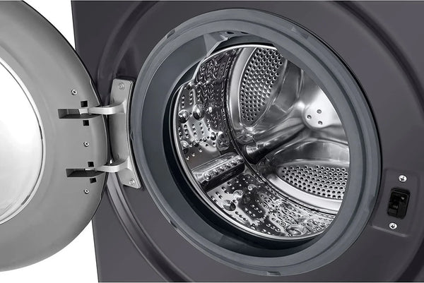 LG Vivace Digital Front Load Full Automatic Washing Machine with AI DD Technology, 8 Kg, Black - F4R3TYG6J - ESTORES