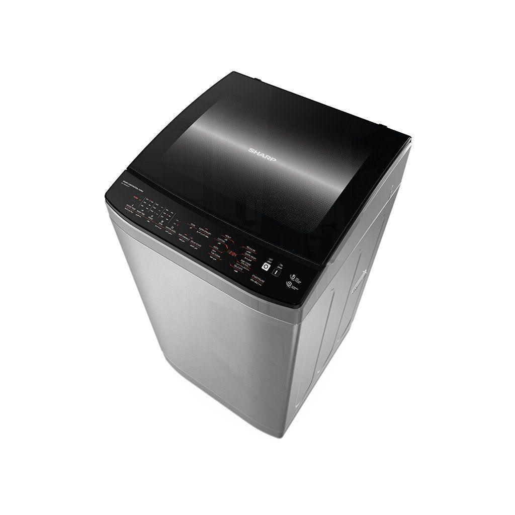SHARP Digital Top Automatic Washing Machine, 9 Kg, Silver - ES-TN09GSLP - ESTORES
