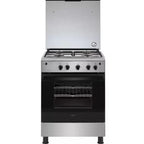 Zanussi Gas Cooker, 4 Burners, 60 cm, Silver - ZCG622A6XA - ESTORES