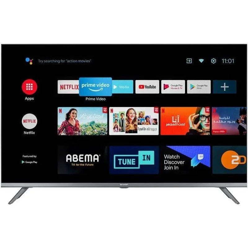 SHARP 32 Inch Frameless HD Smart LED TV with Built In Receiver - T-C32DG6EX - ESTORES