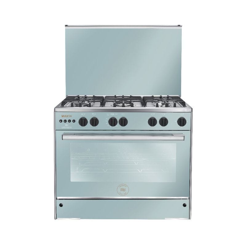 Unionaire MAX 14 Gas Cooker, 90 cm, 5 Burners, Stainless Steel - C69SS-GC-447-IFSO-2W-M14-AL