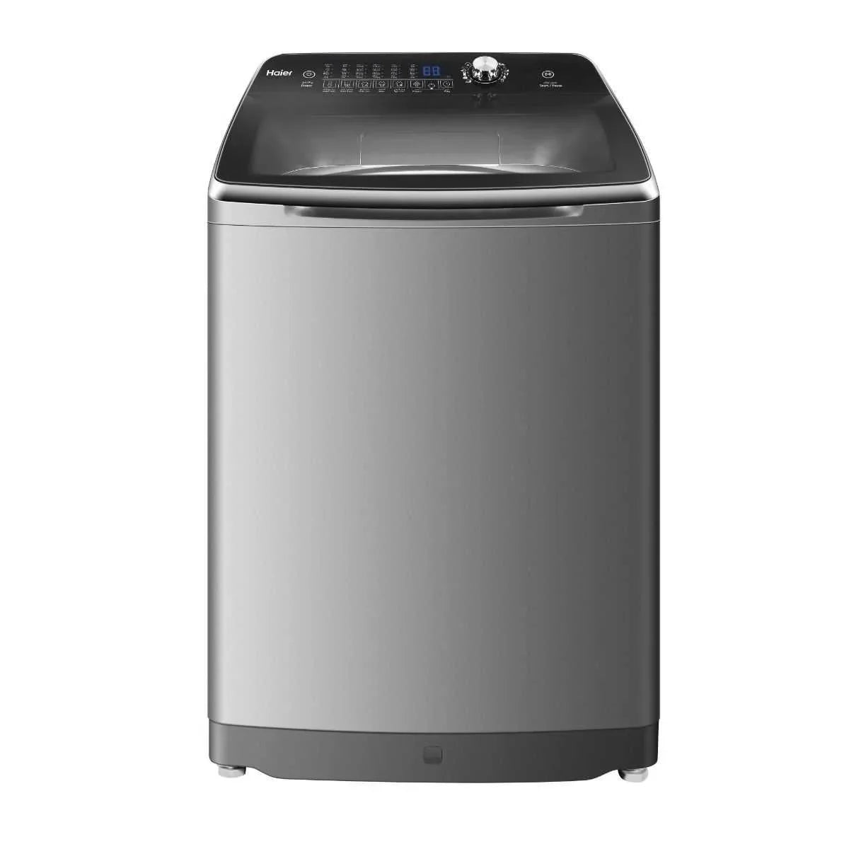 Haier Top Load Automatic Washing Machine, 14 kg, Silver - HWM140-1678S - ESTORES Main image