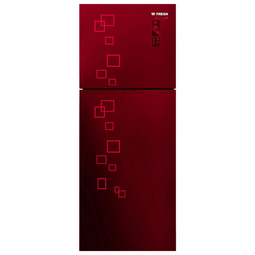 Fresh Digital Refrigerator, No Frost, 397 Liters, 2 Doors, Dark Red - FNT-MR470 YGQDR - ESTORES