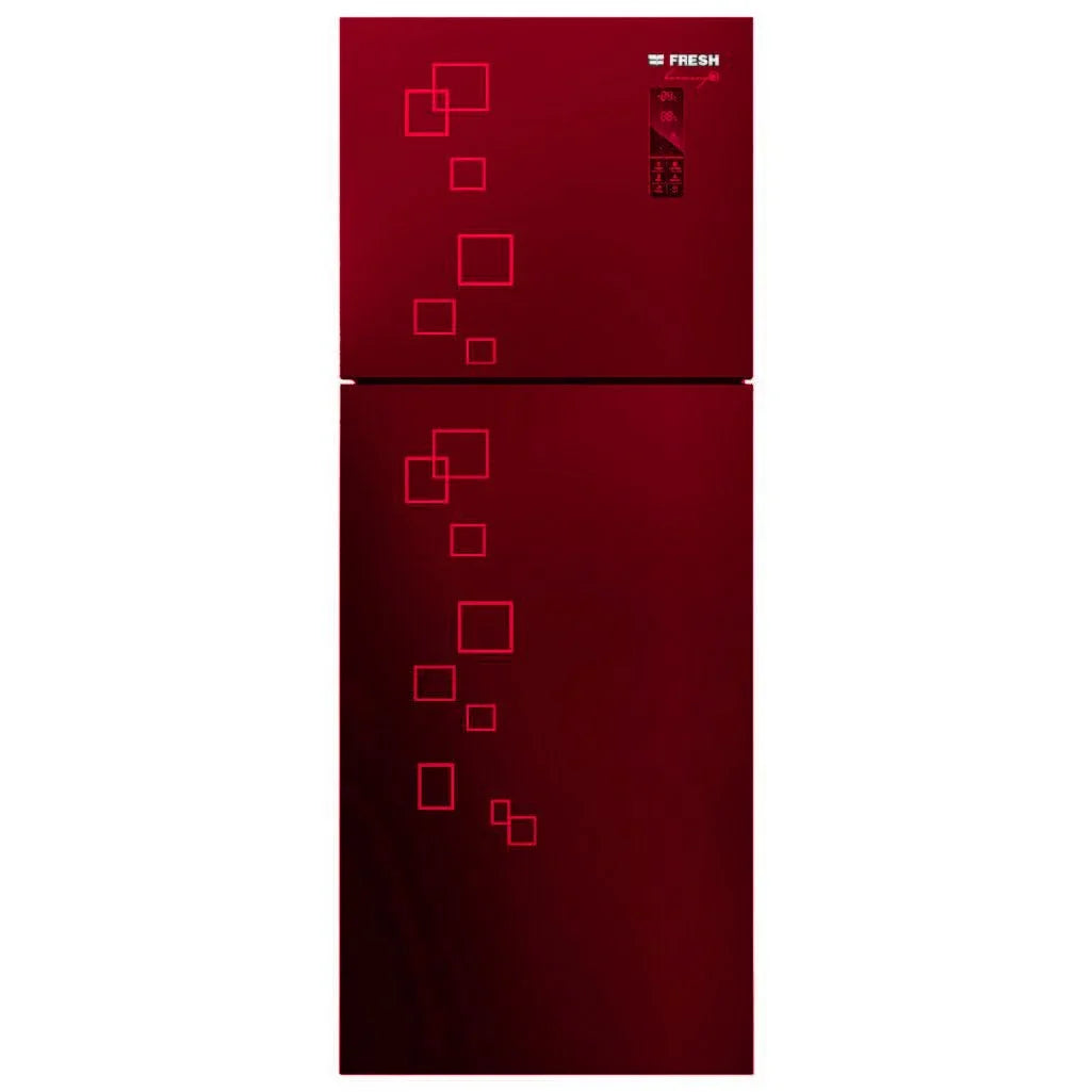 Fresh Digital Refrigerator, No Frost, 397 Liters, 2 Doors, Dark Red - FNT-MR470 YGQDR - ESTORES