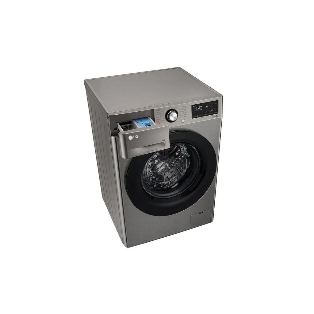 LG Vivace Front Load Full Automatic Washing Machine, 9 Kg, Silver - F4R3VYG6P - ESTORES
