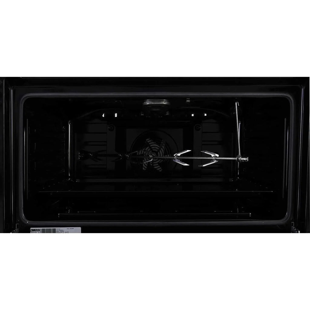 Zanussi Coolcast Gas Cooker, 5 Burners, 90 cm, Stainless Steel - ZCG91236XA - ESTORES