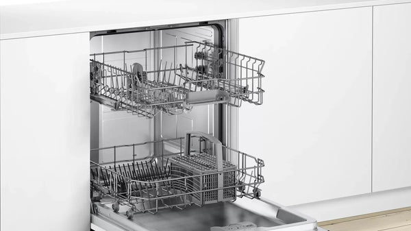 Bosch Built-In Dishwasher, 12 Place Settings, 5 Programs, White - SMV25DX00T - ESTORES