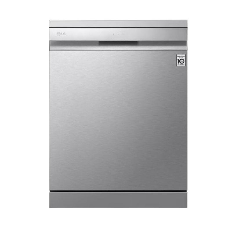 LG Digital Dishwasher With Inverter Technology, 14 Place Settings, 10 Programs, Silver - DFB325HS