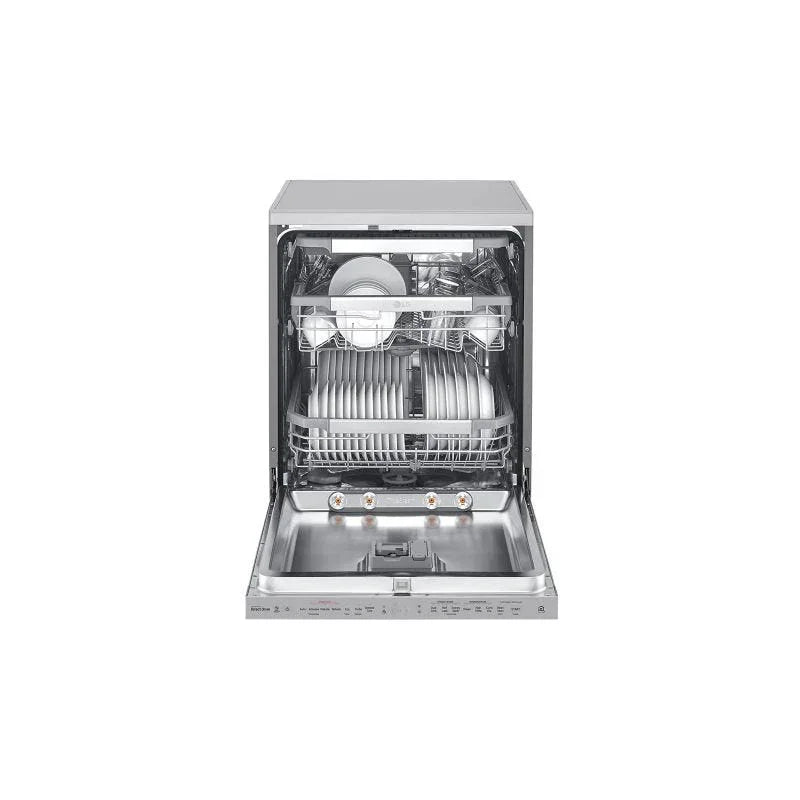 LG Digital Dishwasher With Inverter Technology, 14 Place Settings, 10 Programs, Silver - DFB325HS - ESTORES