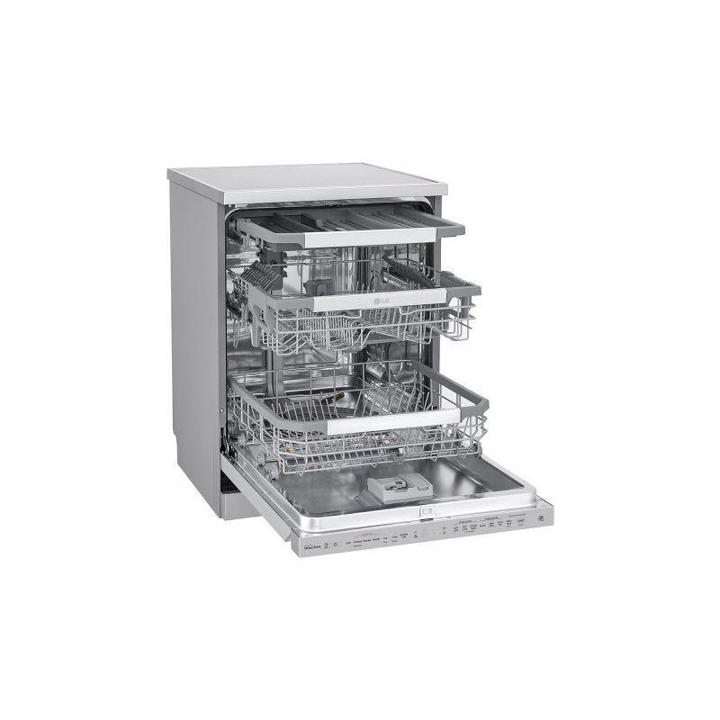 LG Digital Dishwasher With Inverter Technology, 14 Place Settings, 10 Programs, Silver - DFB325HS - ESTORES