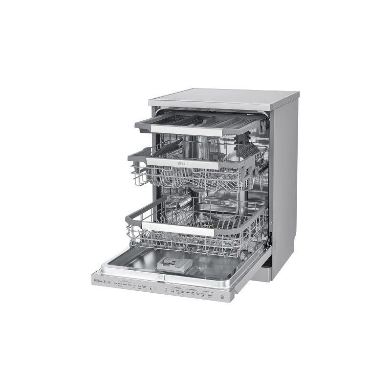 LG Digital Dishwasher With Inverter Technology, 14 Place Settings, 10 Programs, Silver - DFB325HS - ESTORES