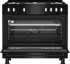 Beko Gas Cooker, 5 Burners, 90 cm, Black - GGR 15115 DX NB - ESTORES