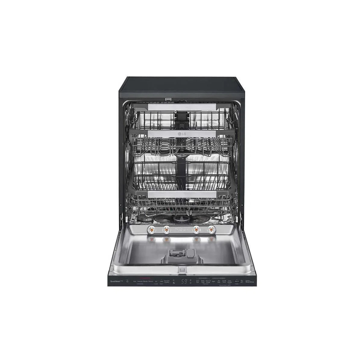 LG Digital Dishwasher With Inverter Technology, 14 Place Settings, 10 Programs, Black - DFC335HM - ESTORES