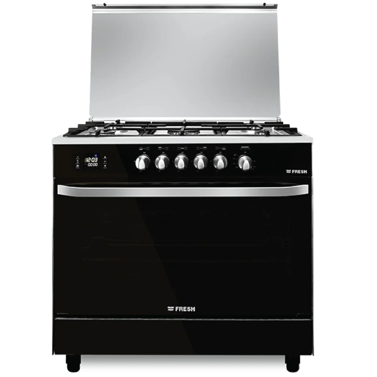 Fresh Gas Cooker Hammer 90x60 Black Digital Touch Hydraulic - ESTORES