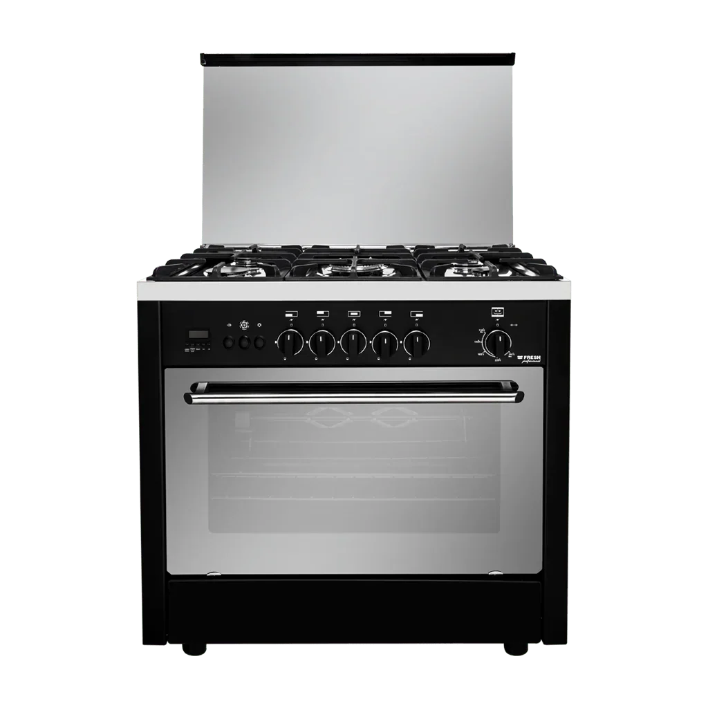 Fresh Gas Cooker Professional Black Control 90 - ESTORES