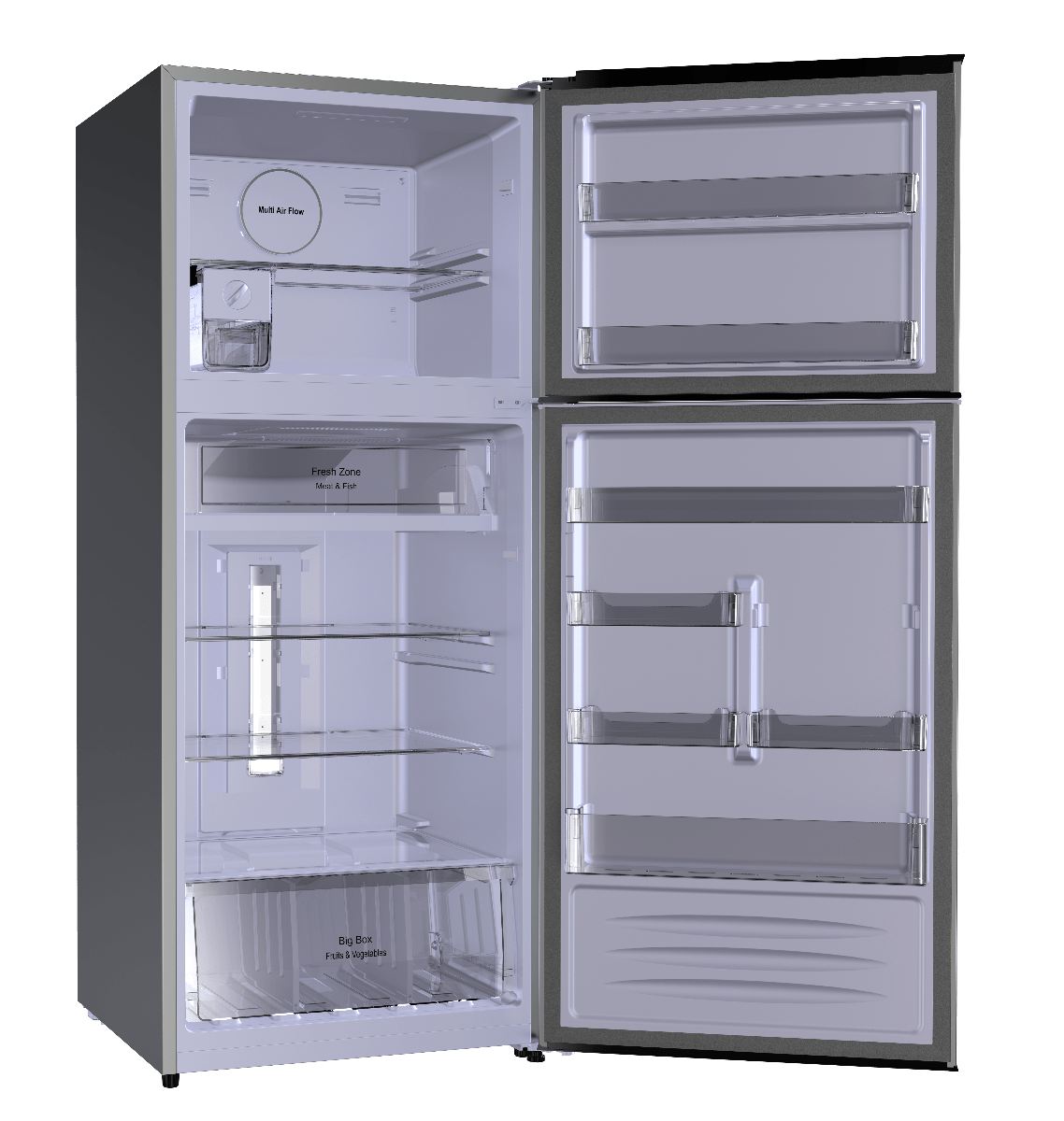 Fresh Refrigerator 471 Liters - Burgundy /FNT-M580 YGDR