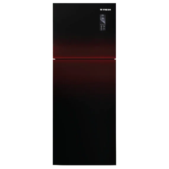 Fresh Refrigerator 397 Liters - Burgundy Glass / FNT-MR470 YGَDR - ESTORES