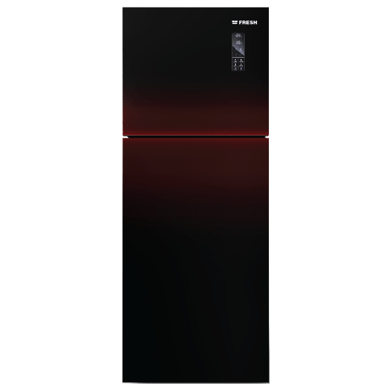 Fresh Refrigerator 397 Liters - Burgundy Glass / FNT-MR470 YGَDR