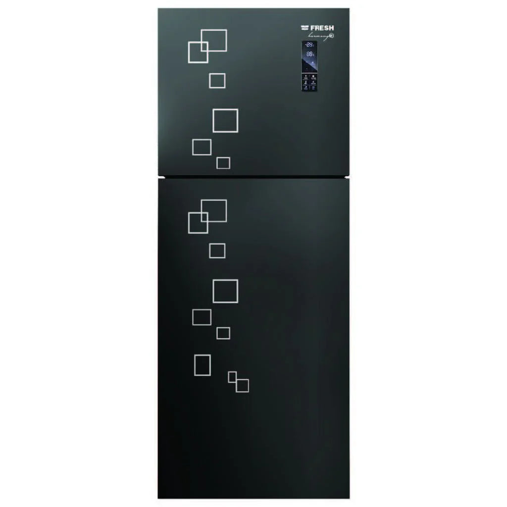 Fresh Refrigerator 397 Liters Harmony Glass - Black / FNT-MR470 YGَQB - ESTORES