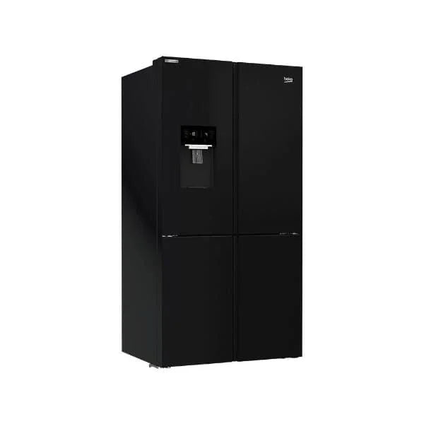 Beko Digital Refrigerator With Water Dispenser, No Frost, 565 Liters, 4 Doors, Black - GNE134626B - ESTORES