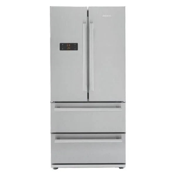 Beko Digital Refrigerator With Water Dispenser, No Frost, 539 Liters, 4 Doors, Silver - GNE60500X - ESTORES