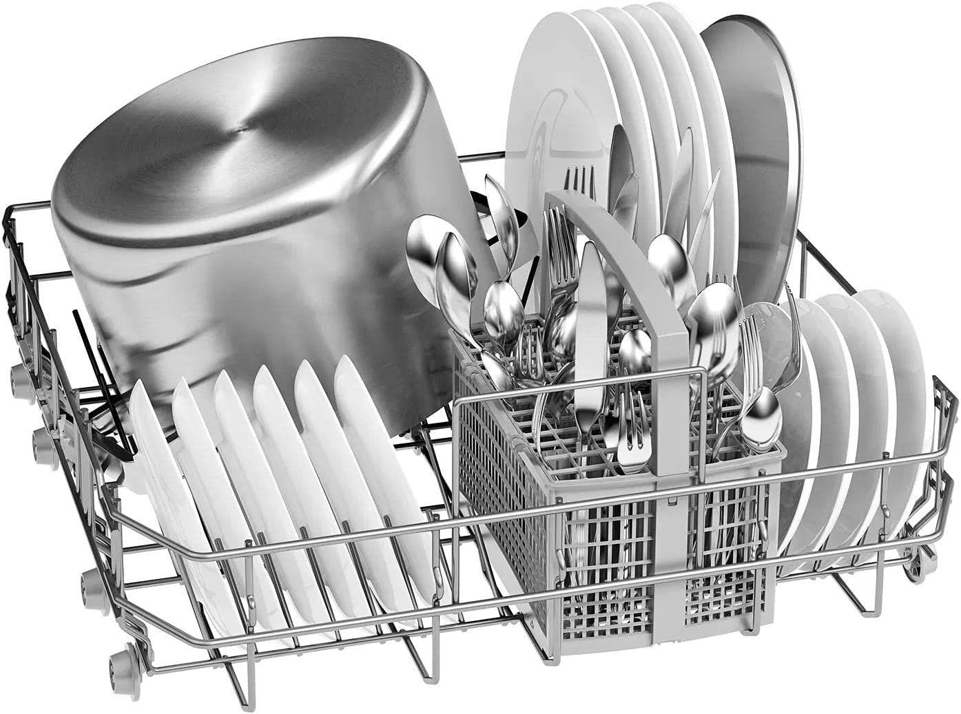 Bosch Series 4 Digital Dishwasher, 13 Place Settings, 6 Programs, Inox - SMS4EMI60T