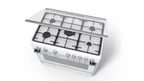 Bosch Serie 2 Gas Range Cooker, 5 Gas Burners, 90 cm, White - HSG736227M - ESTORES