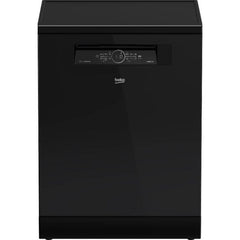 Beko Digital Dishwasher With Inverter Technology, 15 Place Settings, 6 Programs, Black - BDFN36531GB