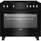 Beko Gas Cooker, 5 Burners, 90 cm, Black - GGR 15115 DX NB - ESTORES