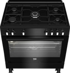 Beko Gas Cooker, 5 Burners, 90 cm, Black - GGR 15115 DX NB - ESTORES
