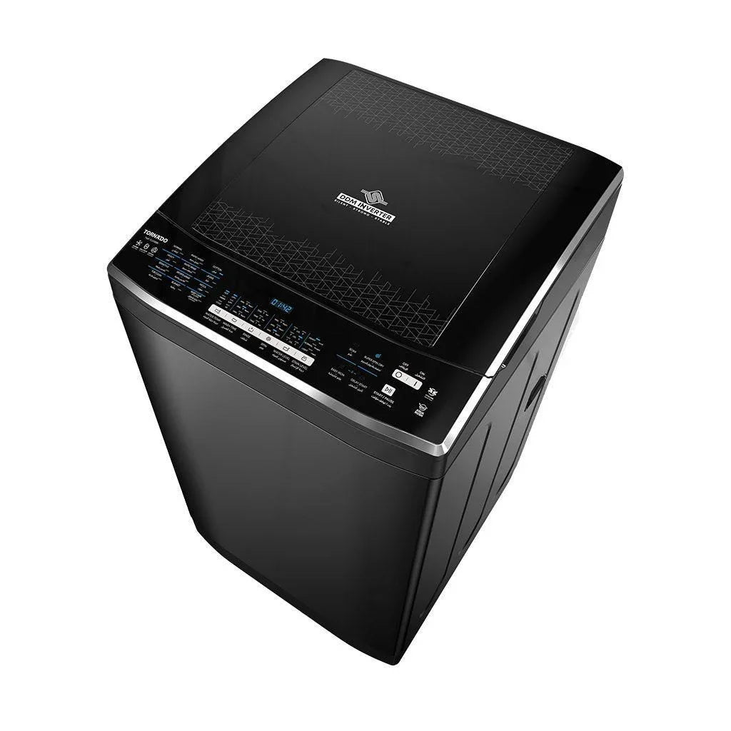 TORNADO Top Load Automatic Washing Machine With Inverter Technology, 11 kg, Black - TWE-TLD11RBK - ESTORES Main image