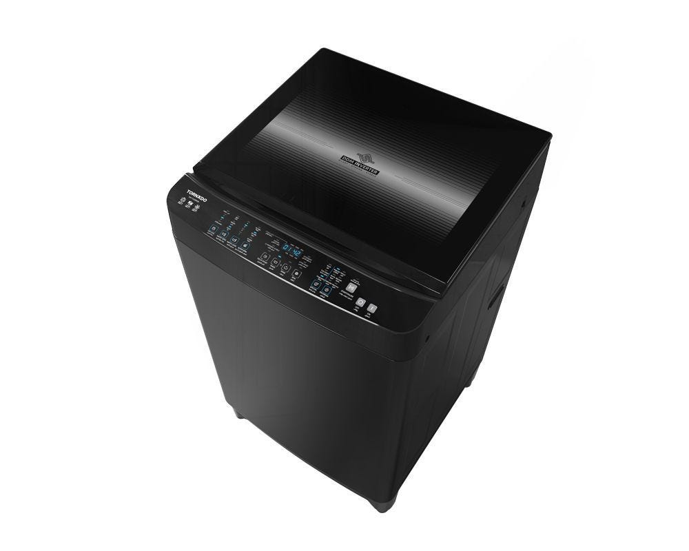 TORNADO Digital Top Automatic Washing Machine , 15 Kg , With Ddm Inverter Motor , Grey - Twt - Tld15Rds