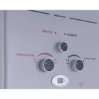 Fresh Digital Gas Water Heater with Adapter, 10 Liter, Silver - F-10L-10977 - ESTORES