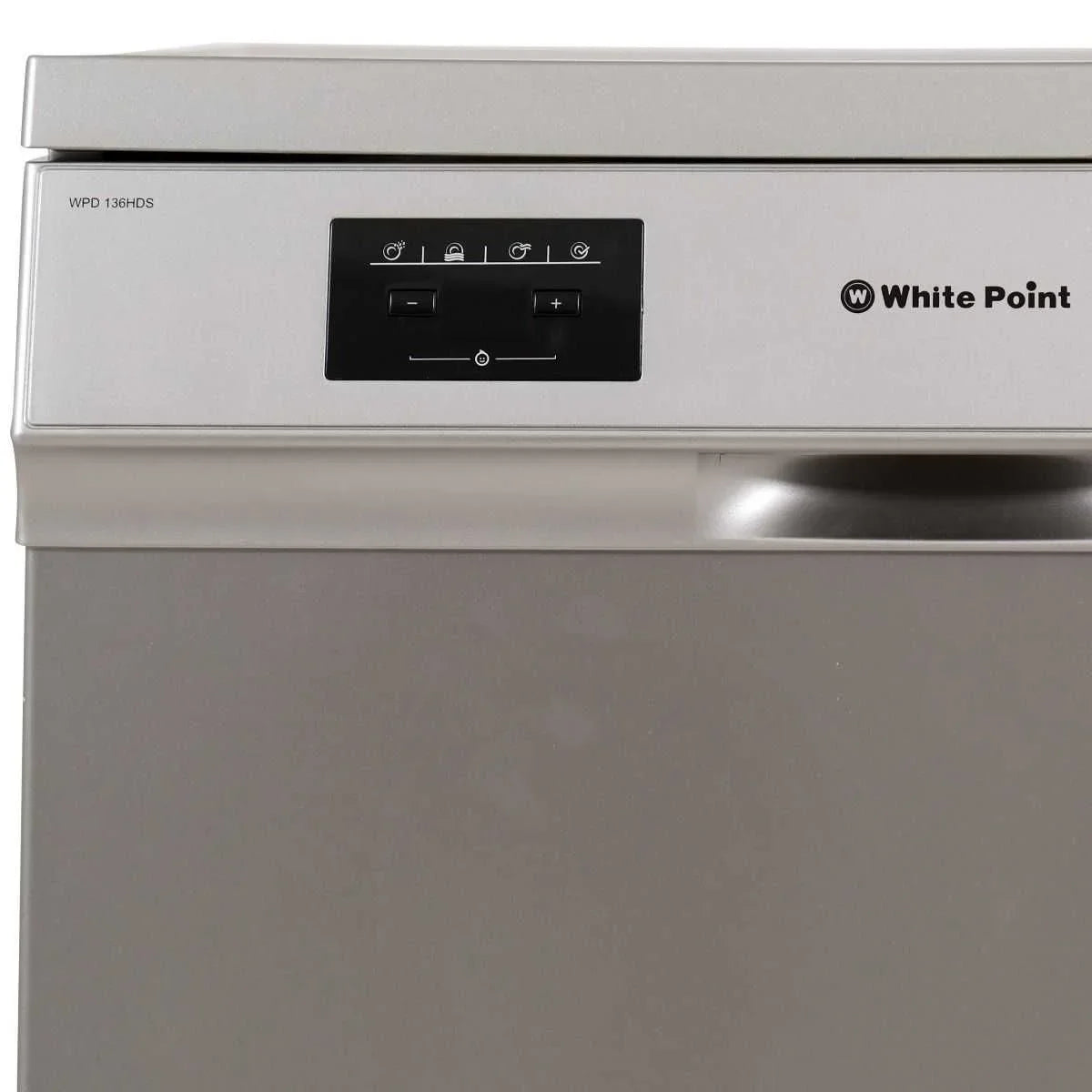 White Point Digital Dishwasher, 13 Place Settings, 6 Programs, Silver - WPD 136 HDS - ESTORES