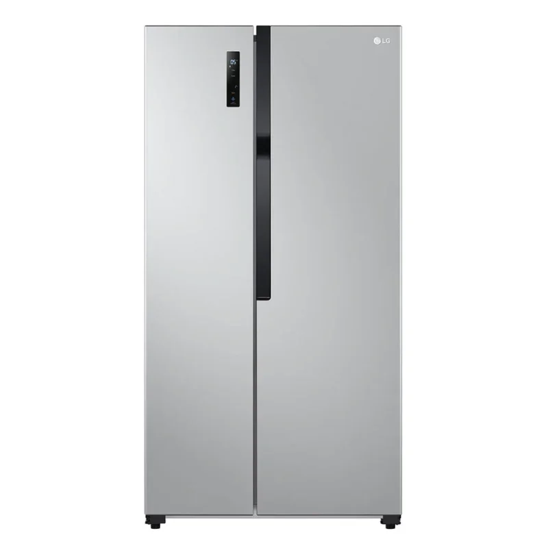 LG Digital Side By Side Refrigerator, No Frost, 519 Liters, 2 Doors, Silver - GCFB507PQAM - ESTORES
