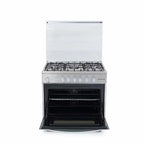 White Point Gas Cooker, 5 Burners, 90 cm, Silver - WPGC9060XA - ESTORES