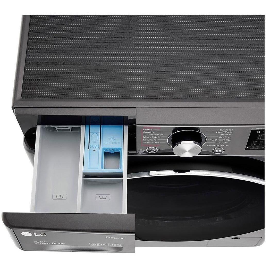 LG Vivace Front Load Full Automatic Washing Machine , 9 Kg , Black Steel - F4R5Vyg2E - ESTORES