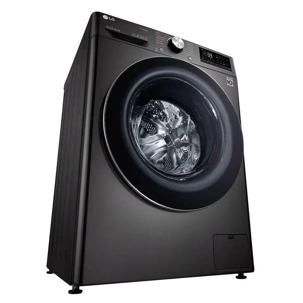 LG Vivace Front Load Full Automatic Washing Machine , 9 Kg , Black Steel - F4R5Vyg2E - ESTORES
