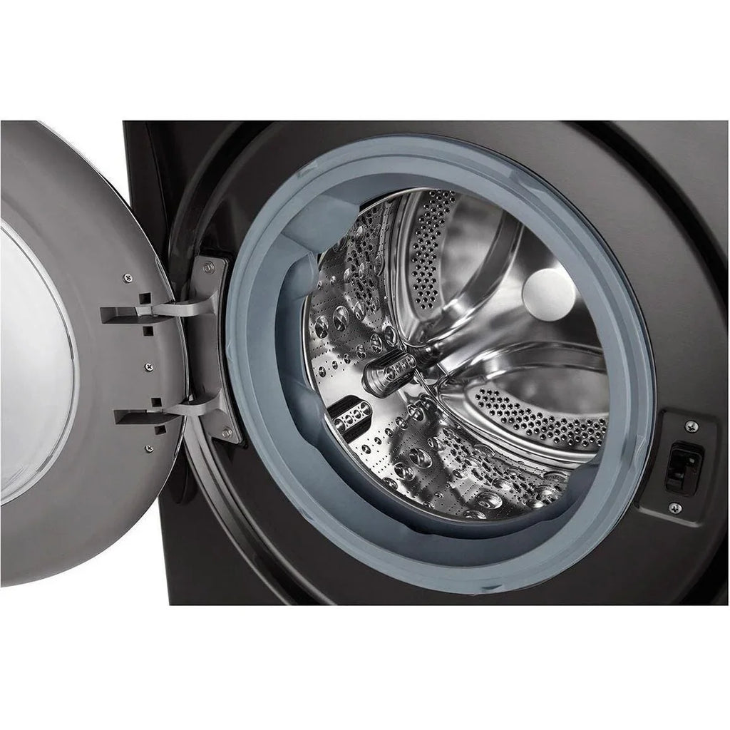 LG Vivace Front Load Full Automatic Washing Machine , 9 Kg , Black Steel - F4R5Vyg2E - ESTORES