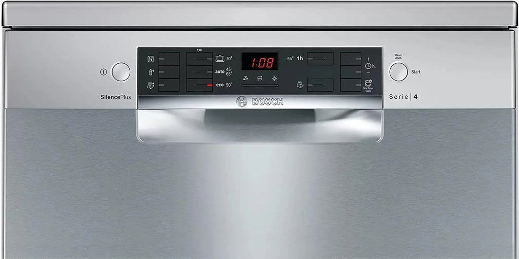 Bosch Series 4 Digital Dishwasher, 13 Place Settings, 6 Programs, Inox - SMS4EMI60T - ESTORES