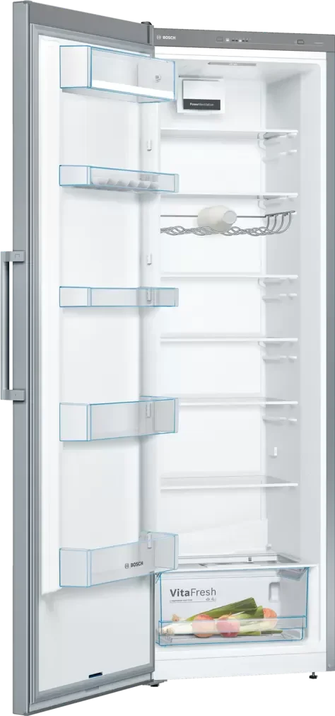 Bosch Series 4 Digital Refrigerator, No Frost, 346 Liters, Stainless Steel - KSV36VL30U - ESTORES