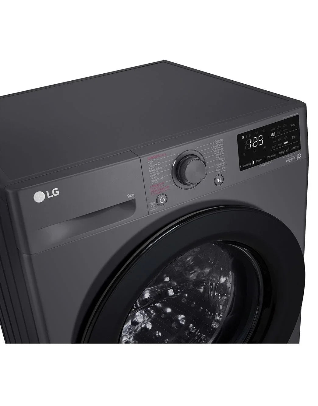 LG Vivace Front Load Full Automatic Washing Machine With Inverter Technology, 9 kg, Dark Silver - F4R3VYG6J - ESTORES