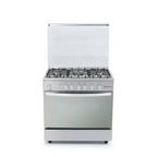 White Point Gas Cooker, 5 Burners, 90 cm, Stainless Steel - WPGC9060XFSAM - ESTORES