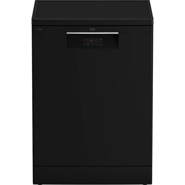 Beko Digital Dishwasher, 14 Place Settings, 5 Programs, Black - BDFN15420B - ESTORES