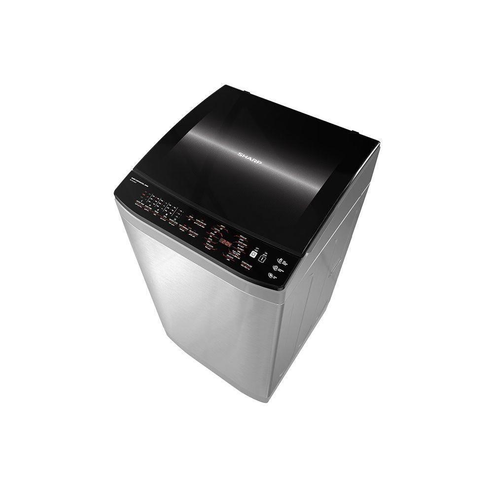 SHARP Digital Top Automatic Washing Machine , 11 Kg , Pump , Silver - Es - Tn11Gslp - EStores