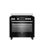 Beko Gas Cooker, 5 Burners, 90 cm, Black - GGR 15115 DX NBE - ESTORES