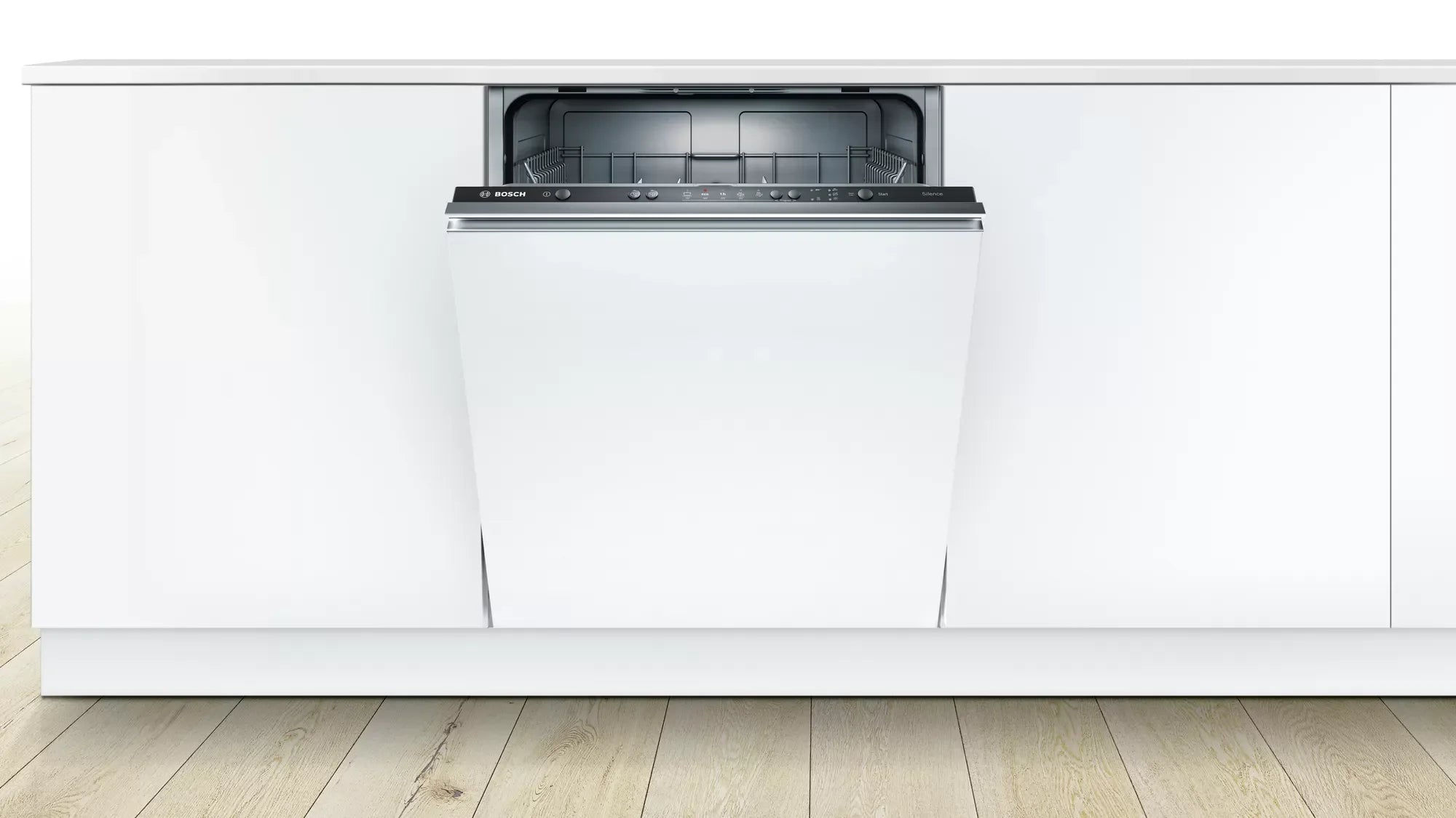 Bosch Built-In Dishwasher, 12 Place Settings, 5 Programs, White - SMV25DX00T - ESTORES